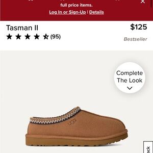 UGG Tasman II Chestnut Slip-Ons